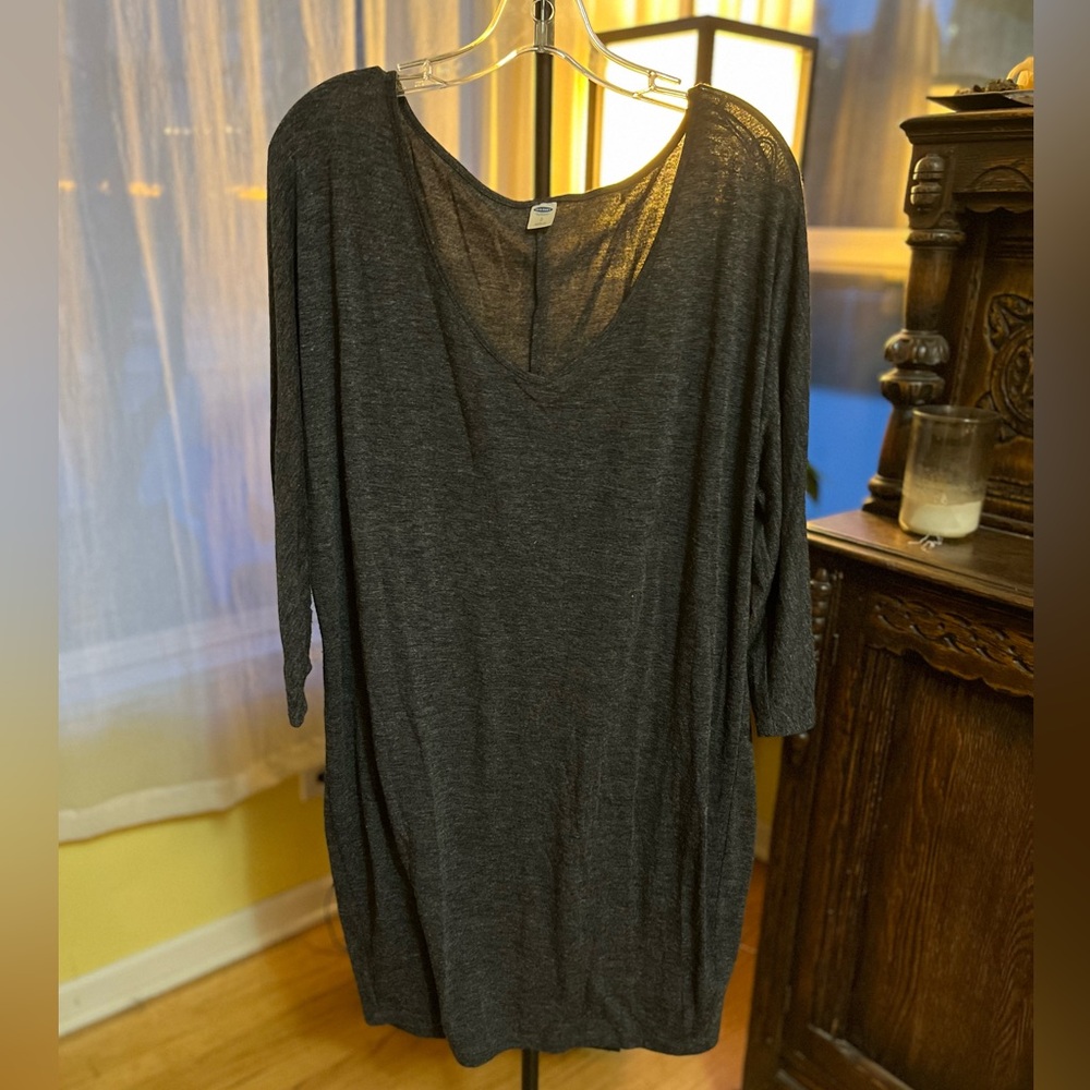 Old Navy Dark Gray Tunic Top or Dress